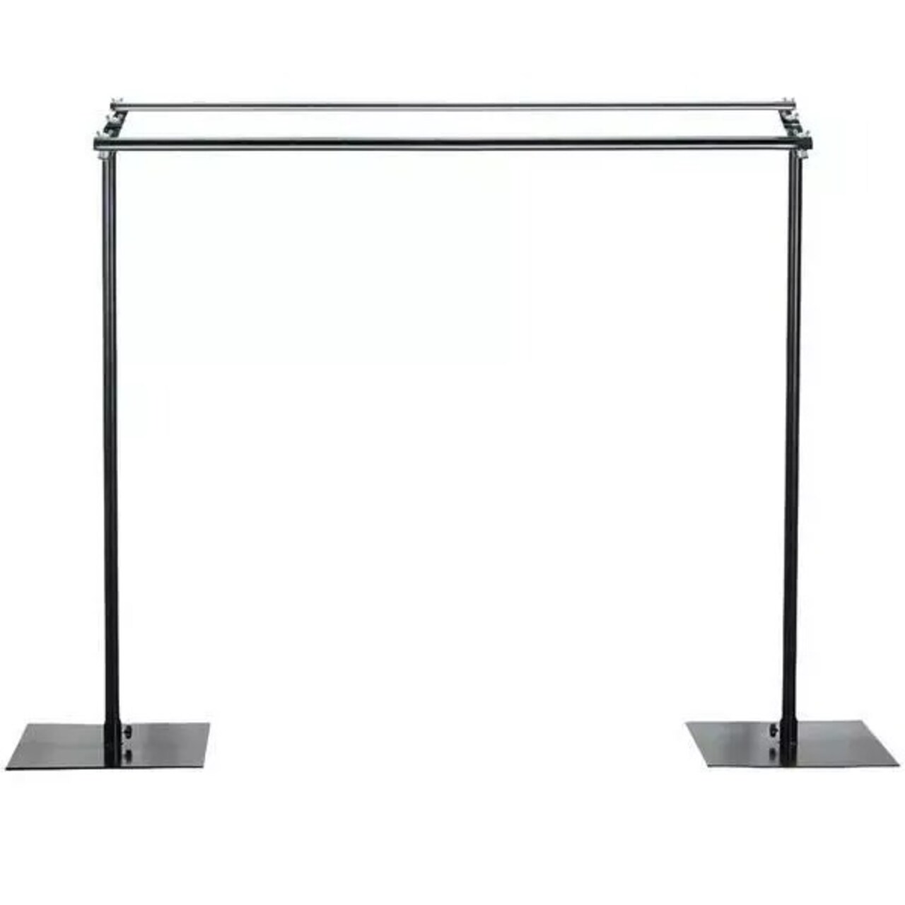 10 ft Black Dual Cross Bar Photography Backdrop Stand Wedding Party Supplies